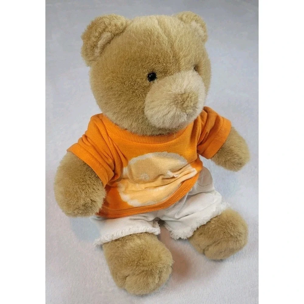 Vintage 2000 Build A Bear‎ Orange Smiley Tie Dye